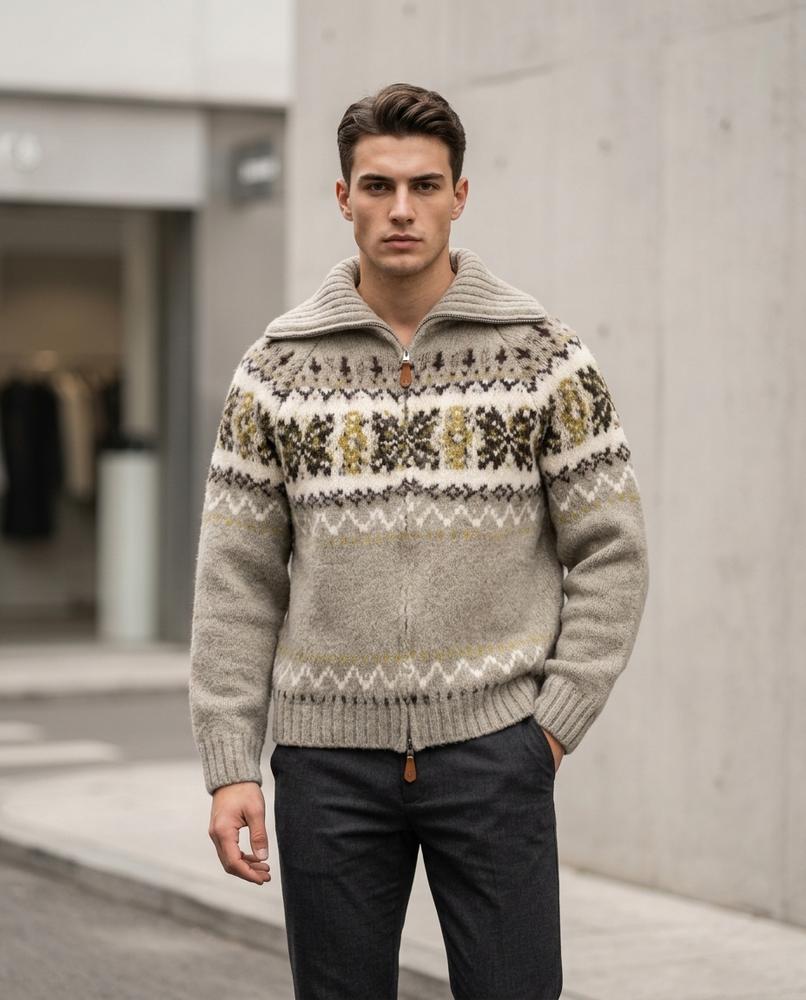 Nelly Outlet - Yomel | Gemustert Grobstrick Pullover Damen