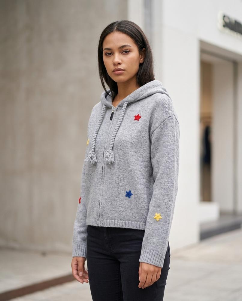 Nelly Outlet - Rilin | Gestrickt Kapuzen- Strickjacke Damen
