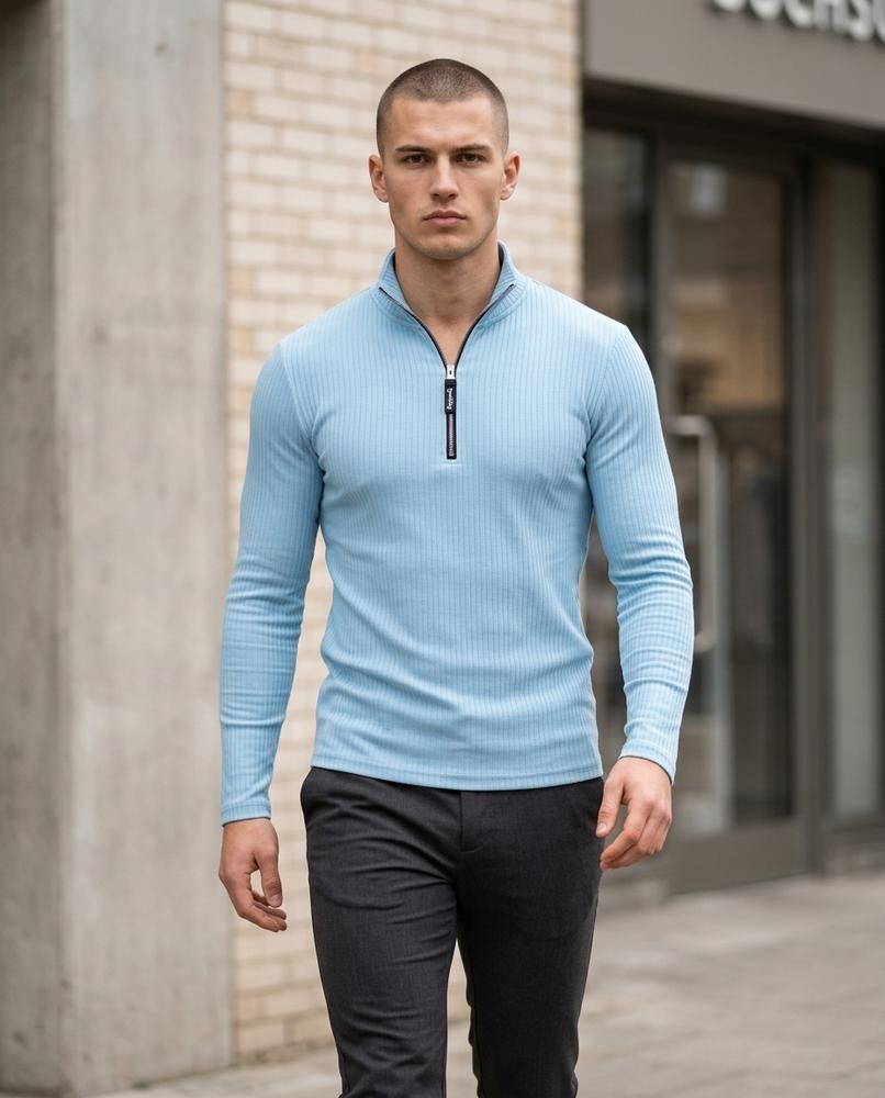Nelly Outlet - Nozan | Gerippt Tailliert Pullover Herren