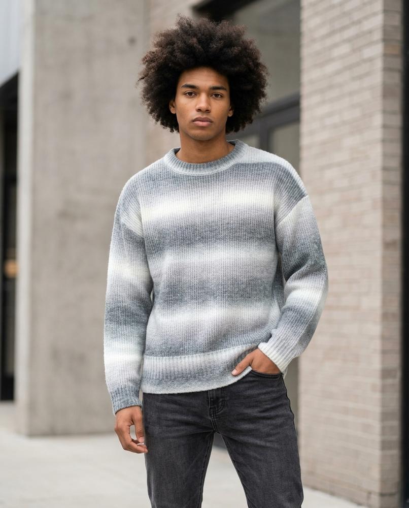 Nelly Outlet - Novel | Gestreift Locker Pullover Herren