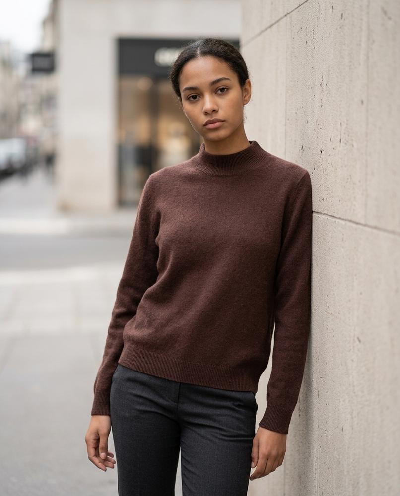 Nelly Outlet - Leven | Feingestrickt Hochgeschlossen Pullover Damen