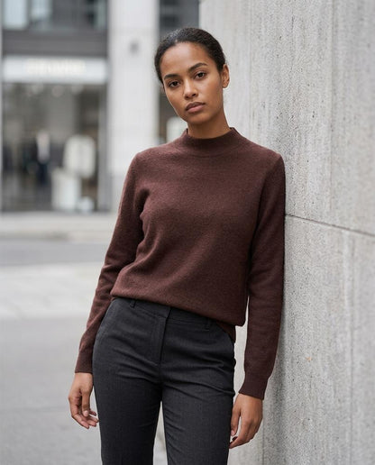 Nelly Outlet - Leven | Feingestrickt Hochgeschlossen Pullover Damen