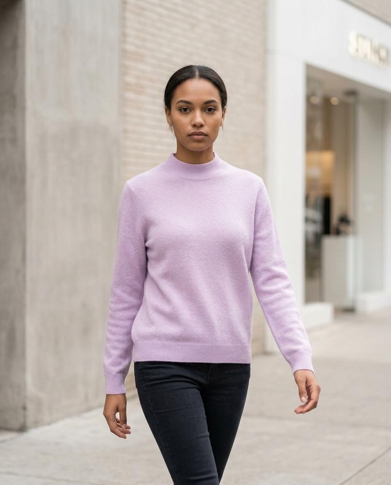 Nelly Outlet - Leven | Feingestrickt Hochgeschlossen Pullover Damen