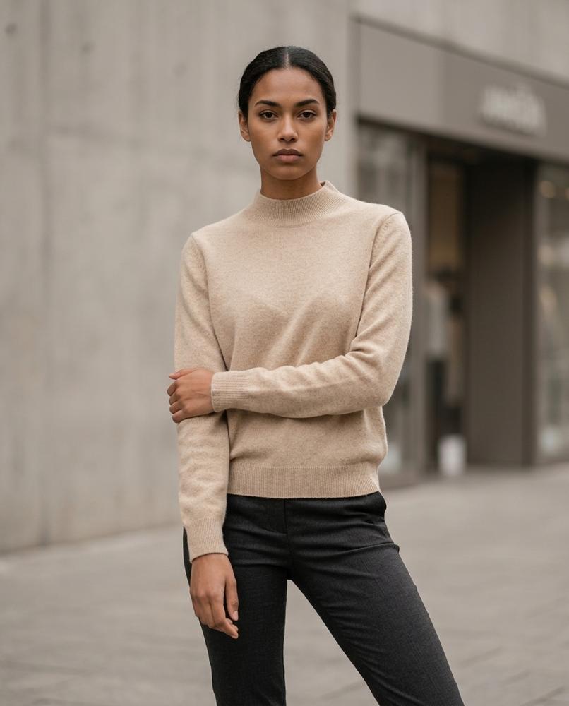 Nelly Outlet - Leven | Feingestrickt Hochgeschlossen Pullover Damen