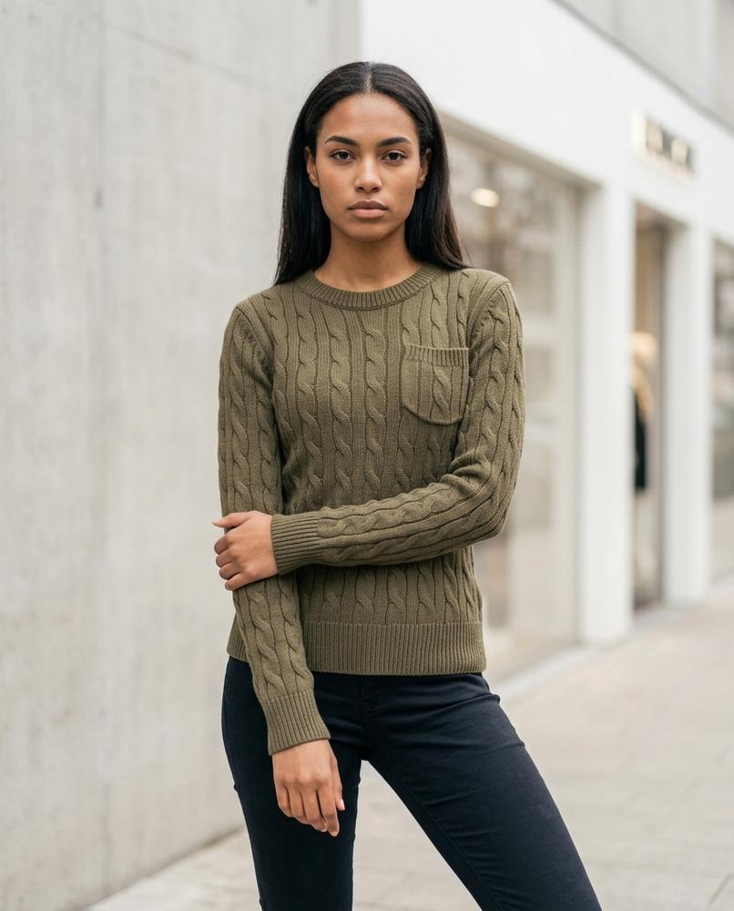 Nelly Outlet - Veser | Zopfgestrickt Schmal Pullover Damen