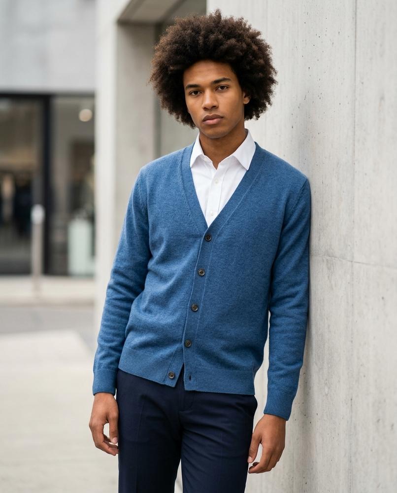 Nelly Outlet - Zamer | Feingestrickt Geknöpft Cardigan Herren