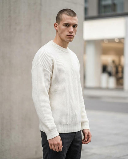 Nelly Outlet - Alvin | Gerippt Locker Pullover Herren