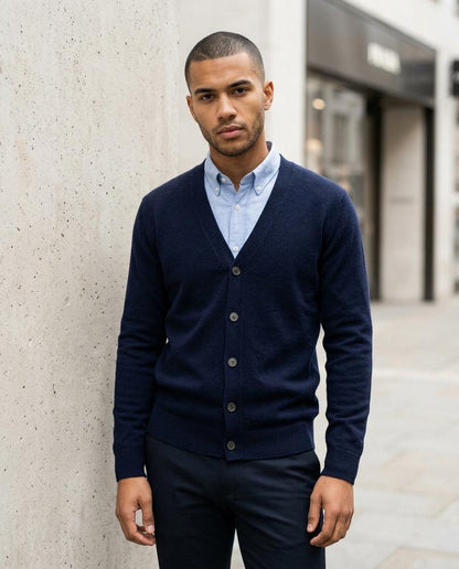 Nelly Outlet - Zamer | Feingestrickt Geknöpft Cardigan Herren