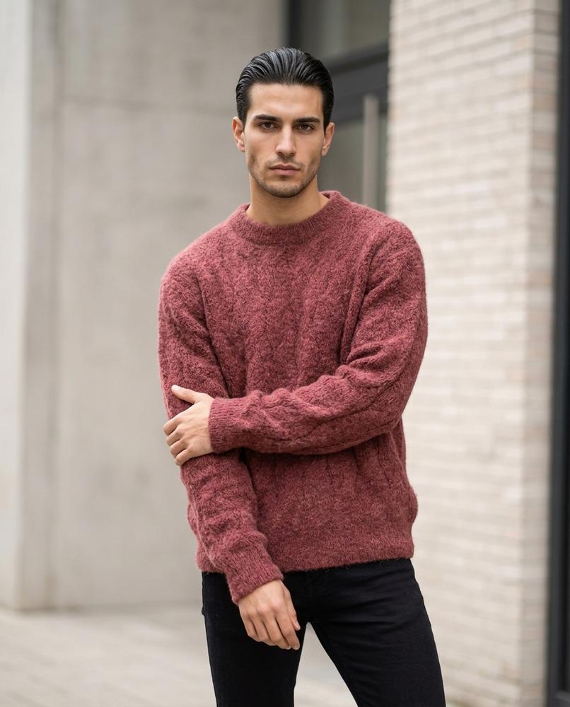 Nelly Outlet - Taral | Strukturiert Locker Pullover Herren