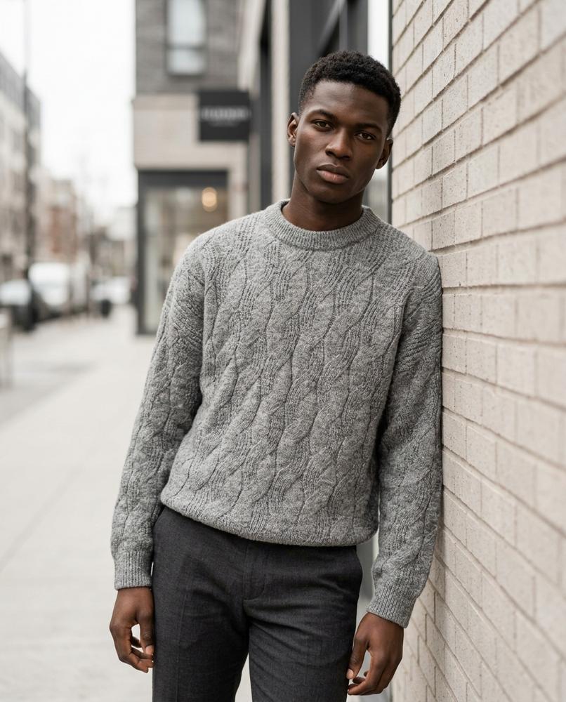Nelly Outlet - Taral | Strukturiert Locker Pullover Herren