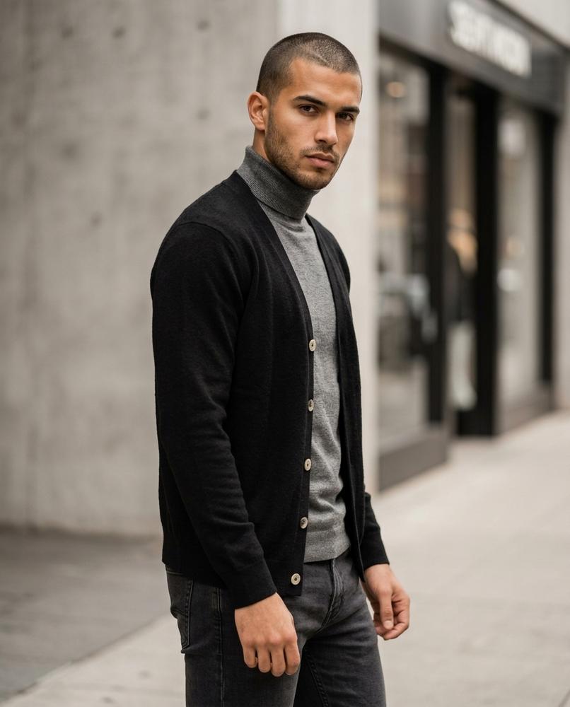 Nelly Outlet - Zamer | Feingestrickt Geknöpft Cardigan Herren