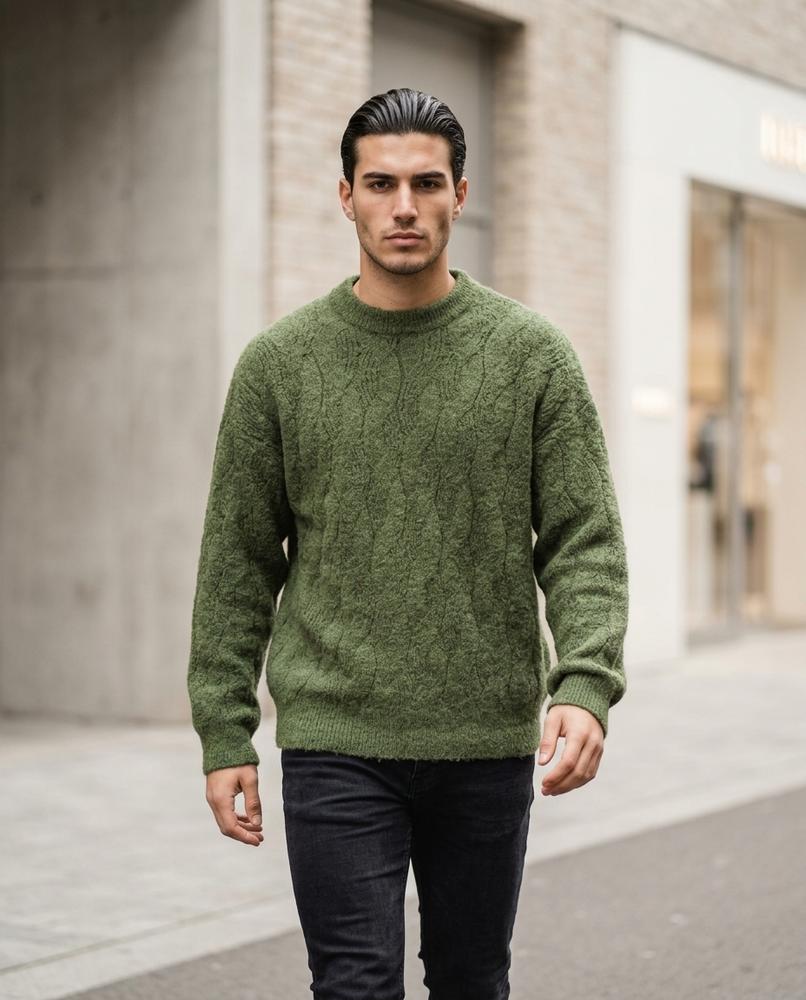 Nelly Outlet - Taral | Strukturiert Locker Pullover Herren