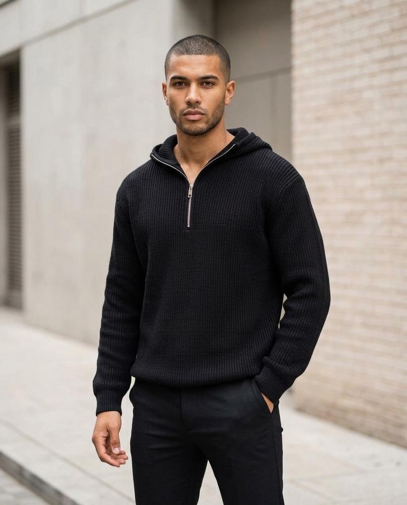 Nelly Outlet - Eldar | Strukturiert Locker Hoodie Herren