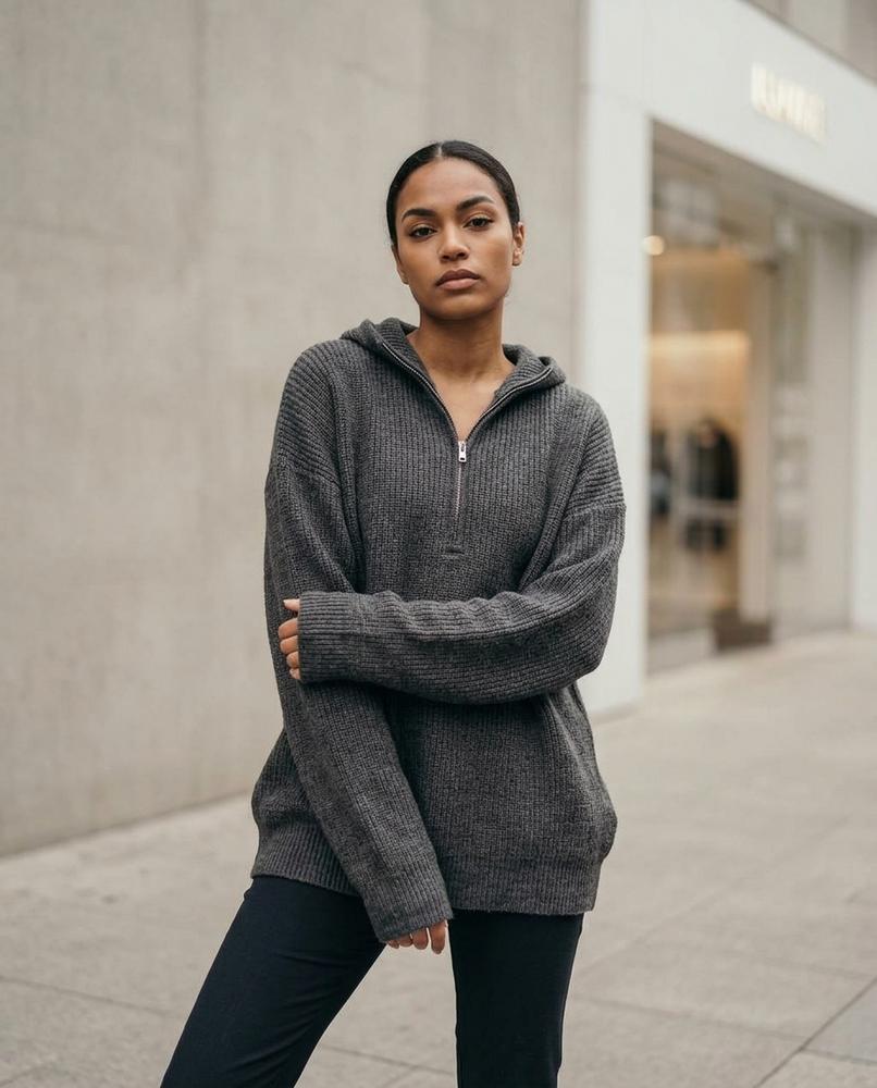 Nelly Outlet - Eldar | Strukturiert Locker Hoodie Herren