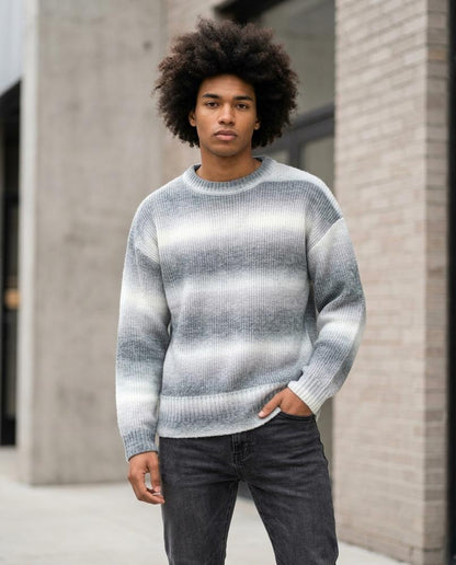 Nelly Outlet - Novel | Gestreift Locker Pullover Herren
